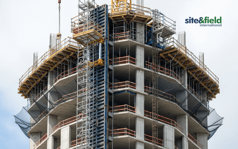 detalle encofrado deslizante torre construccion sistema vertical automatizado profesional