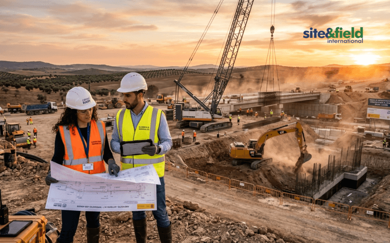 construction company in spain civil works with heavy machinery and engineers